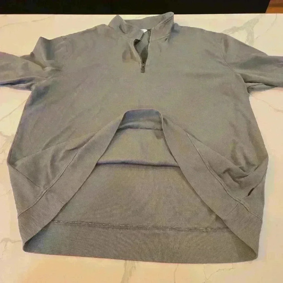 Calvin Klein Mens 1/4 Zip Long Sleeve Pullover Knit  Gray Size XXL - Picture 5 of 9